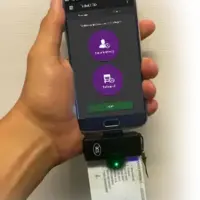Odczyt karty kierowcy czytnikiem podłączonym do smartfona